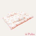 Bed Set - 03 (Orange Heart)