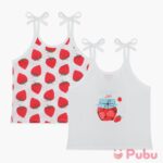 Muslin Tie up-(Strawberry) [Pack of Two]